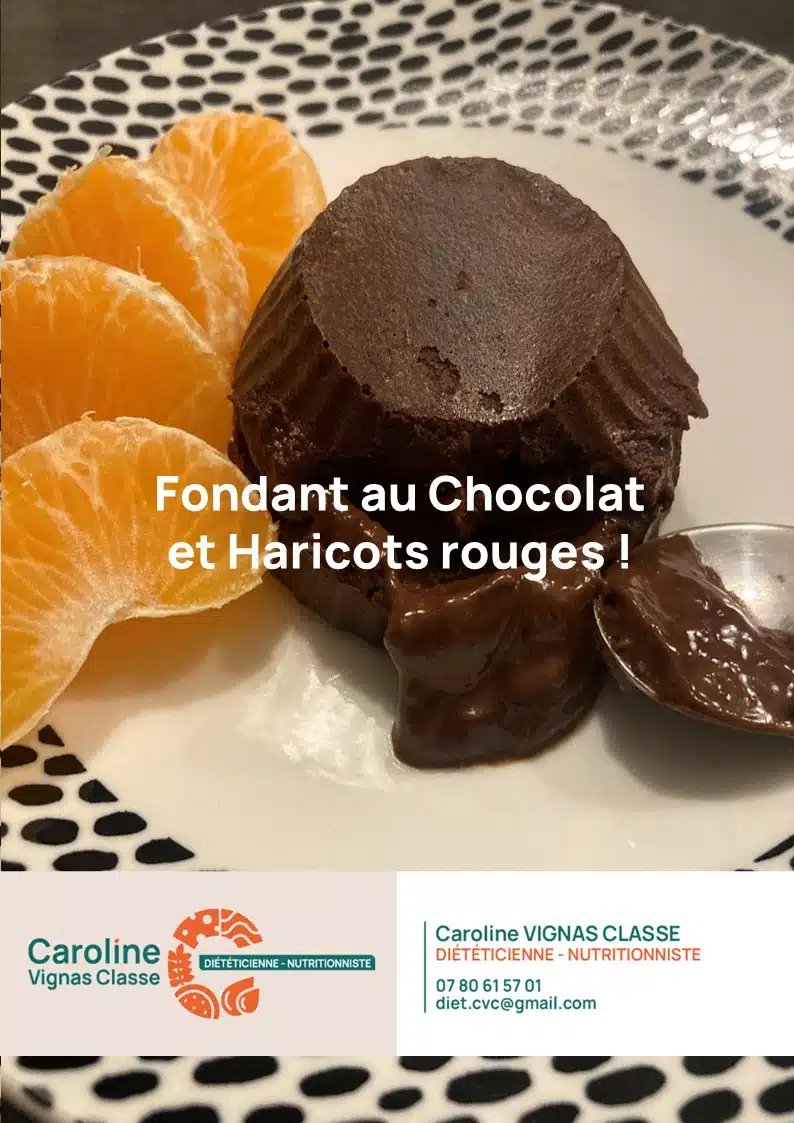Fondant au chocolat et haricots rouges